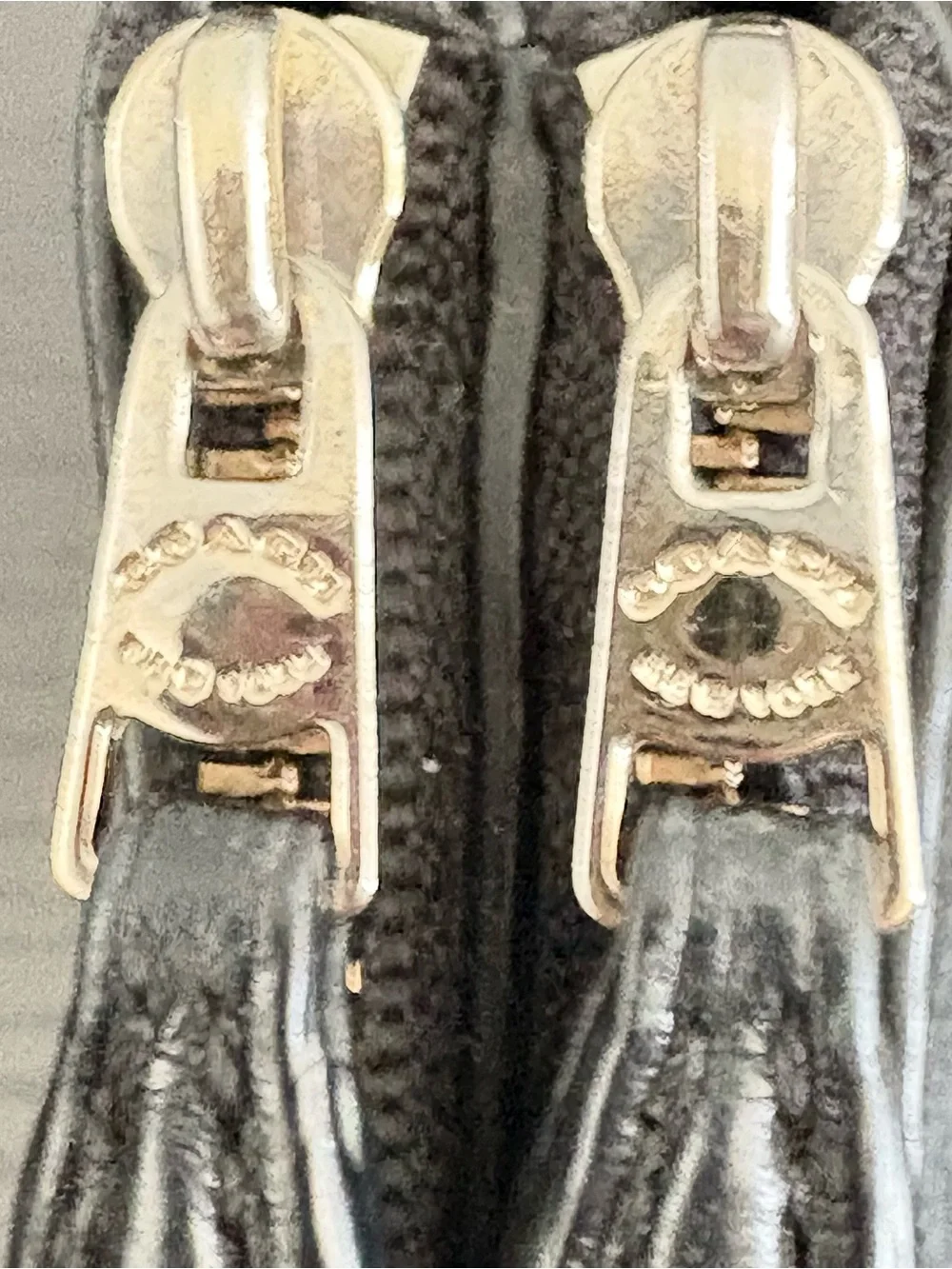 Coach Double Zip Black Leather Wristlet Wallet Gold Hardware